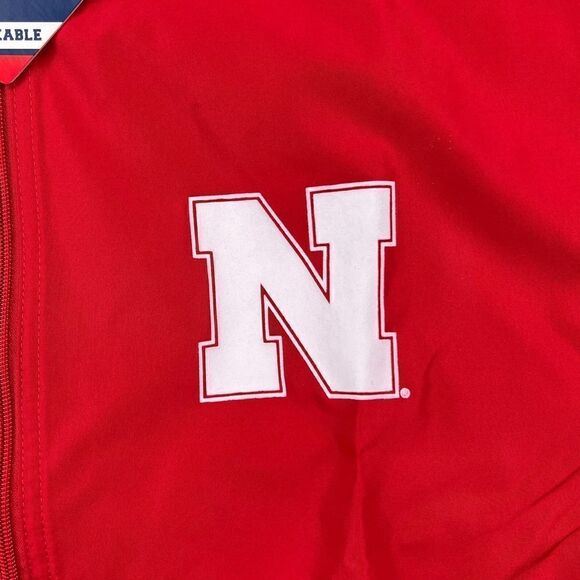 New Champion Men US S Red Anorak Windbreaker jacket Sport casual Logo  - Picture 10 of 12